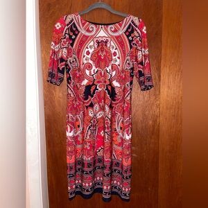 Signature Camryn Red Printed Dress